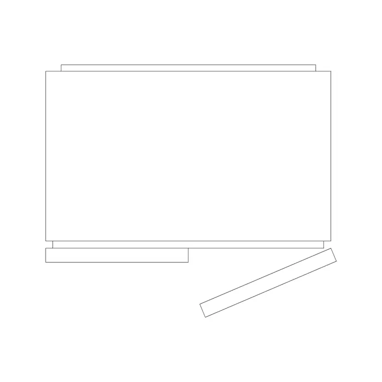 Refrigerator Plan Double Door 2 DWG CAD block thumbnail — kitchen drawing