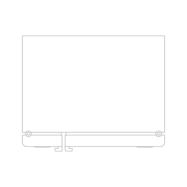 Refrigerator Plan Type A DWG CAD block thumbnail — kitchen drawing