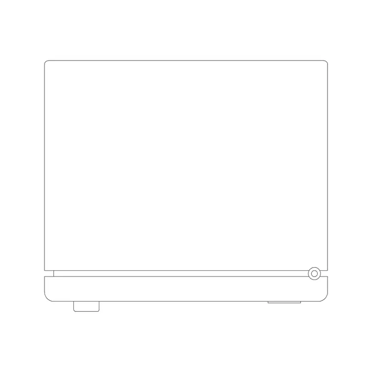 Refrigerator Plan Type B DWG CAD block thumbnail — kitchen drawing