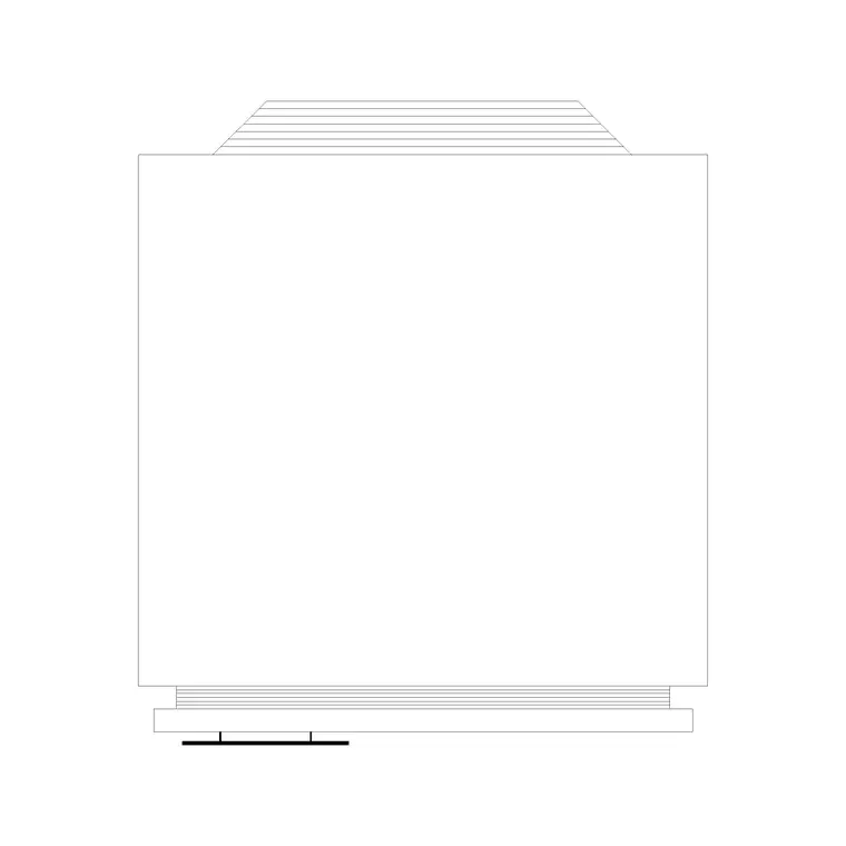 Refrigerator Plan Type C DWG CAD block thumbnail — kitchen drawing