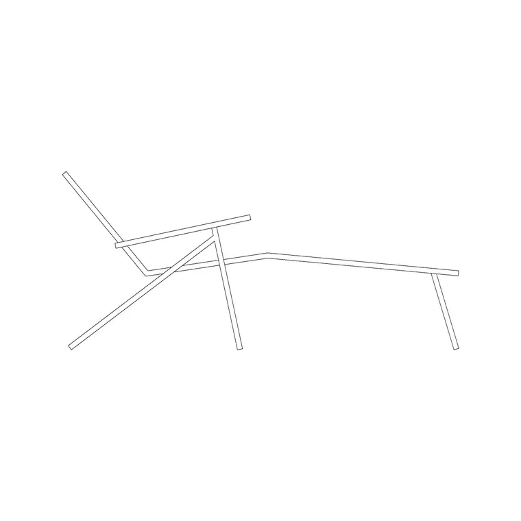 Relaxer Ele Outdoor Fur DWG CAD block thumbnail — outdoor drawing