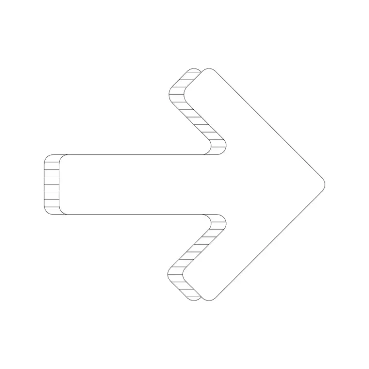 Right Sign DWG CAD block thumbnail — building symbols drawing