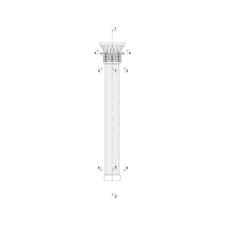 Roman Composite Column DWG CAD block thumbnail — other cad blocks drawing