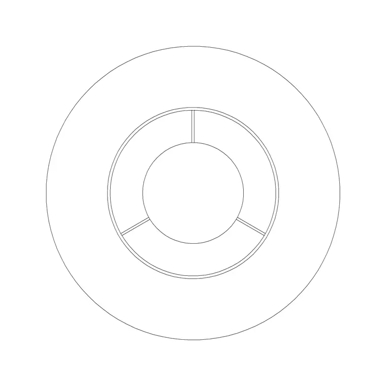 Romeo Moon S 2 Pl DWG CAD block thumbnail — lighting drawing