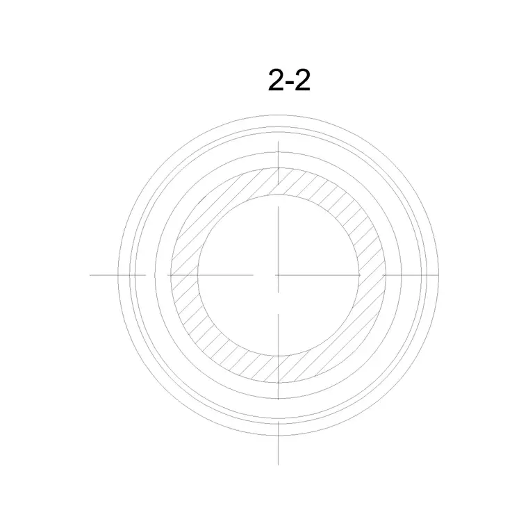 Round Column Plan DWG CAD block thumbnail — other cad blocks drawing