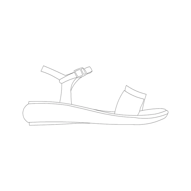 Sandle DWG CAD block thumbnail — accessories drawing