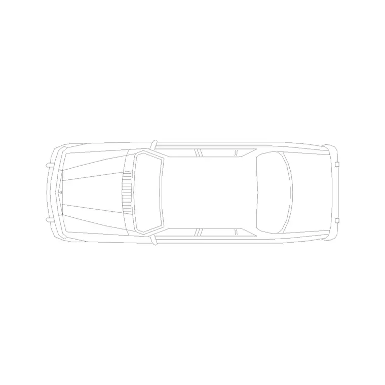 Sedan Car Plan (18) DWG CAD block thumbnail — vehicles drawing