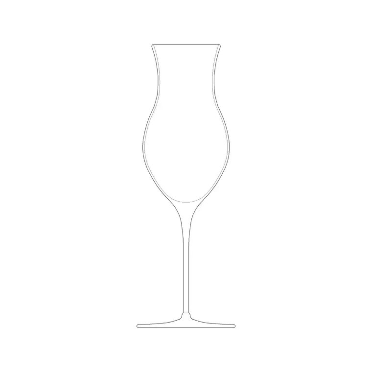 Sherry Wine Glass DWG CAD block thumbnail — accessories drawing
