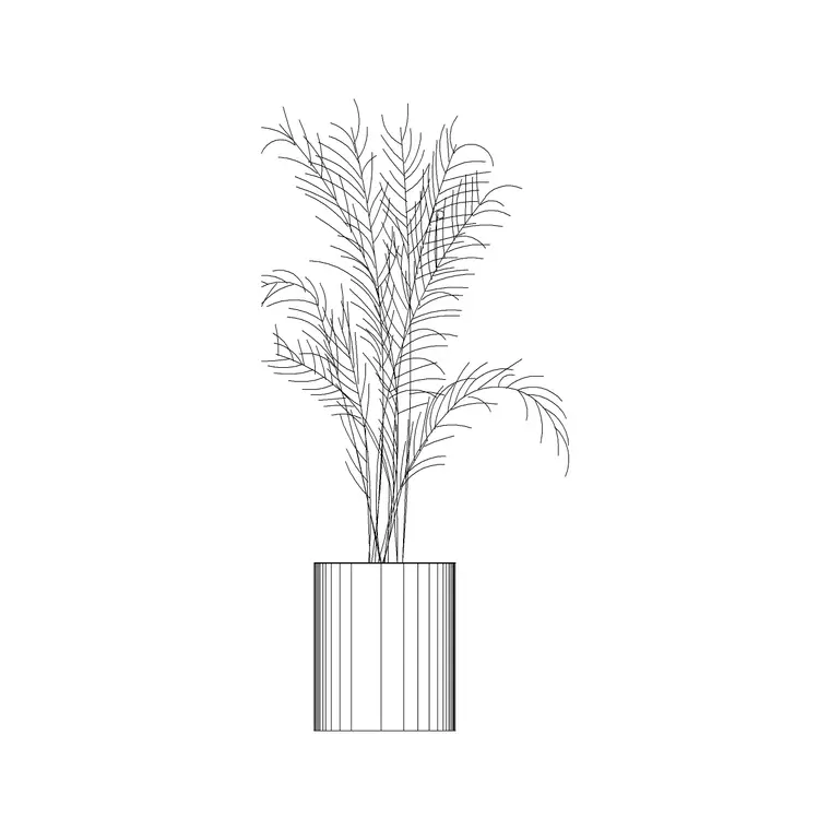 Shrub E16 DWG CAD block thumbnail — trees & plants drawing