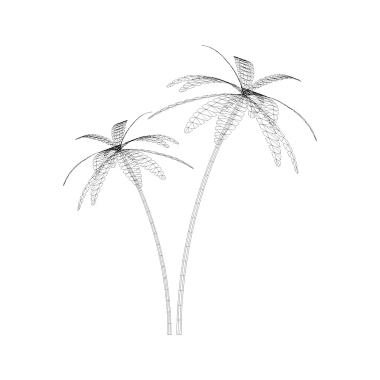 Shrubs (10) DWG CAD block thumbnail — trees & plants drawing