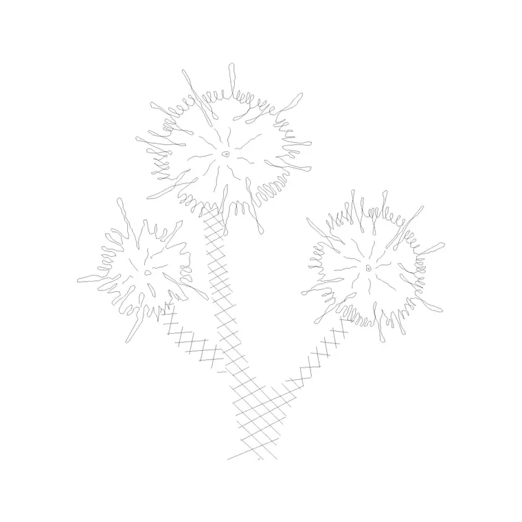Shrubs (13) DWG CAD block thumbnail — trees & plants drawing