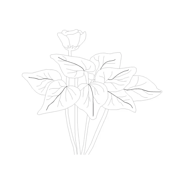 Shrubs (15) DWG CAD block thumbnail — trees & plants drawing