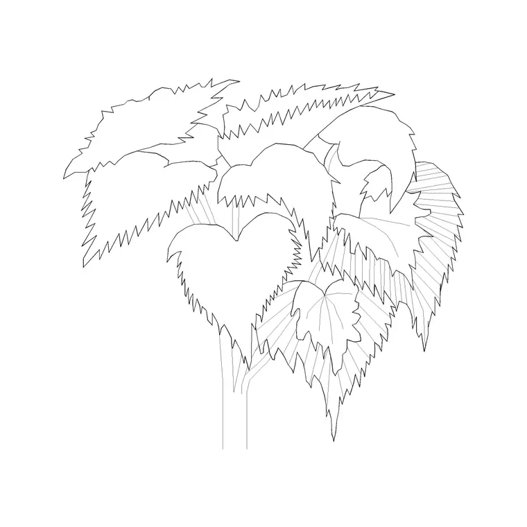 Shrubs (23) DWG CAD block thumbnail — trees & plants drawing