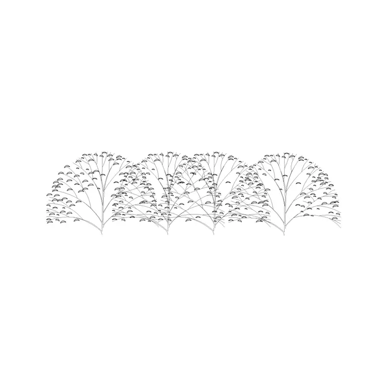 Shrubs (26) DWG CAD block thumbnail — trees & plants drawing
