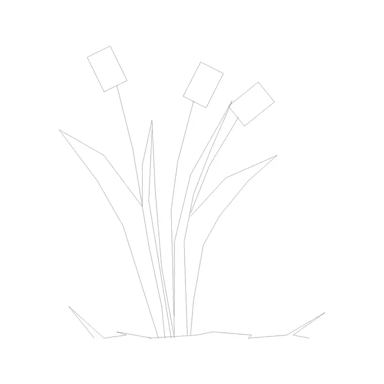 Shrubs (27) DWG CAD block thumbnail — trees & plants drawing