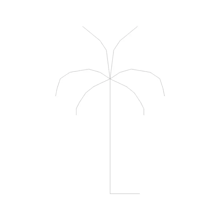 Shrubs (4) DWG CAD block thumbnail — trees & plants drawing