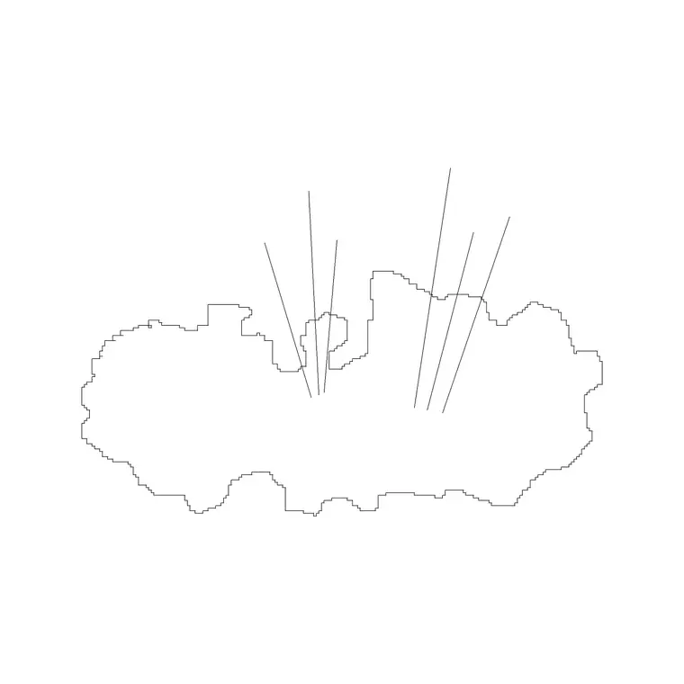 Shrubs Ele 11 DWG CAD block thumbnail — trees & plants drawing