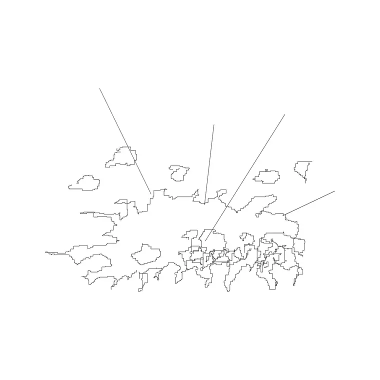 Shrubs Ele 12 DWG CAD block thumbnail — trees & plants drawing