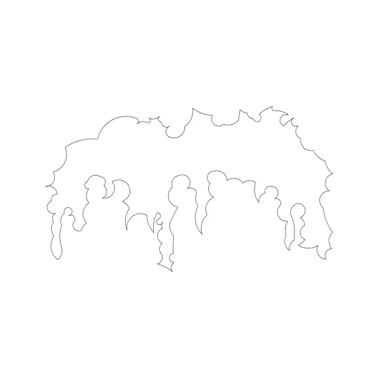 Shrubs Ele 3 DWG CAD block thumbnail — trees & plants drawing