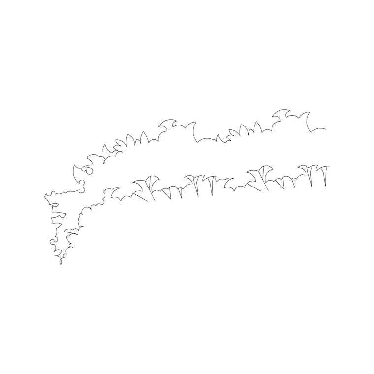 Shrubs Ele 4 DWG CAD block thumbnail — trees & plants drawing