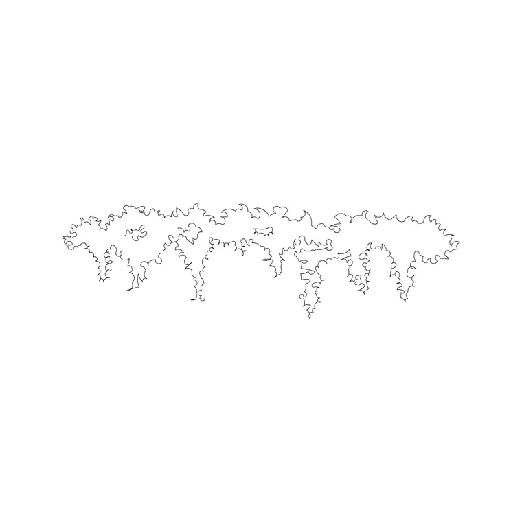 Shrubs Ele 5 DWG CAD block thumbnail — trees & plants drawing