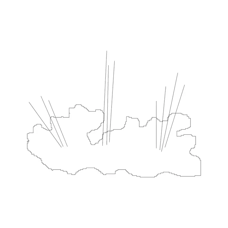 Shrubs Ele 8 DWG CAD block thumbnail — trees & plants drawing