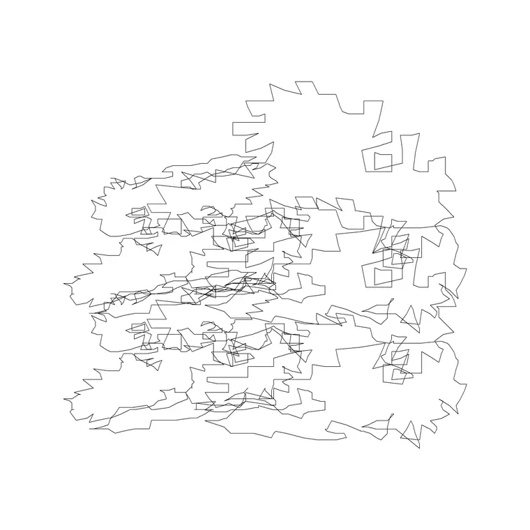 Shrubs Ele 9 DWG CAD block thumbnail — trees & plants drawing