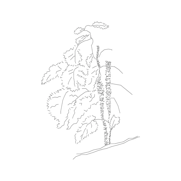 Shrubs Ele Big 3 DWG CAD block thumbnail — trees & plants drawing