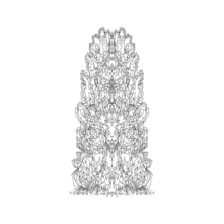 Shrubs Ele Big DWG CAD block thumbnail — trees & plants drawing