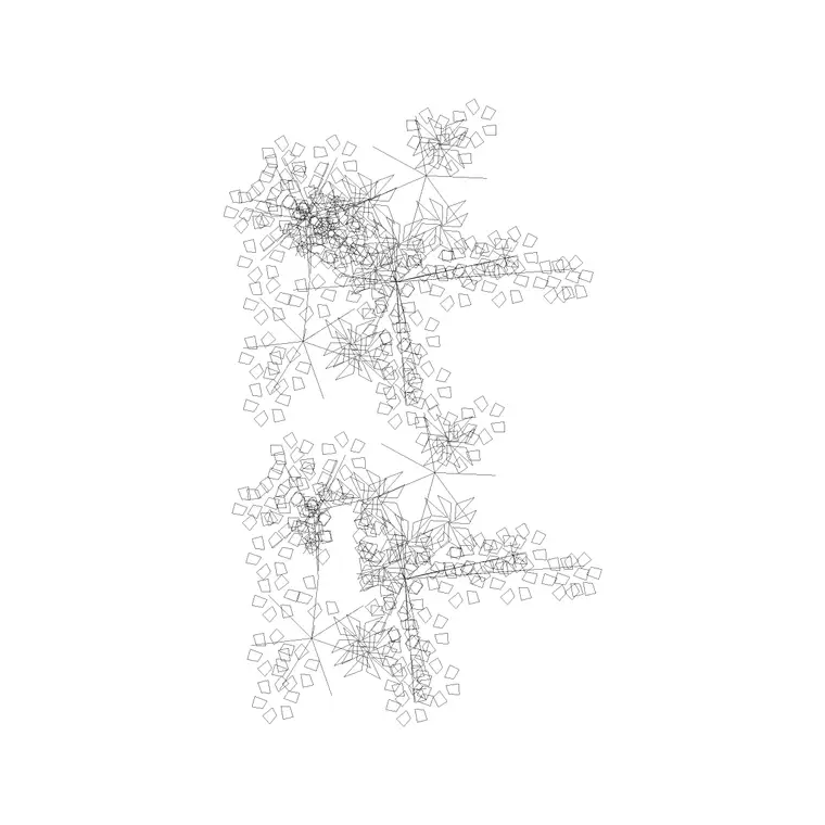 Shrubs DWG CAD block thumbnail — trees & plants drawing