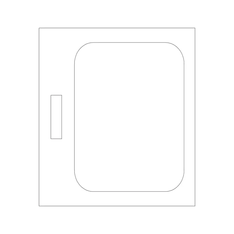 Sink 1 Counter DWG CAD block thumbnail — sinks & faucets drawing
