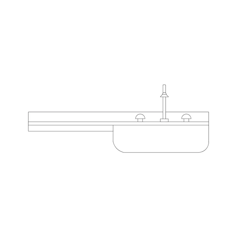 Sink Elevation DWG CAD block thumbnail — sinks & faucets drawing