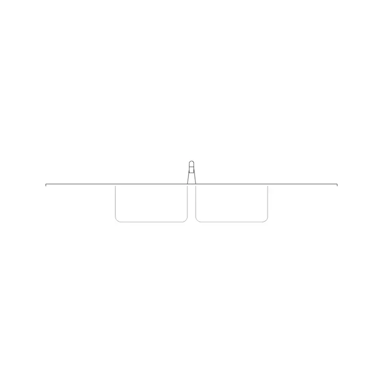 Sink Kitchen3 Elev DWG CAD block thumbnail — sinks & faucets drawing