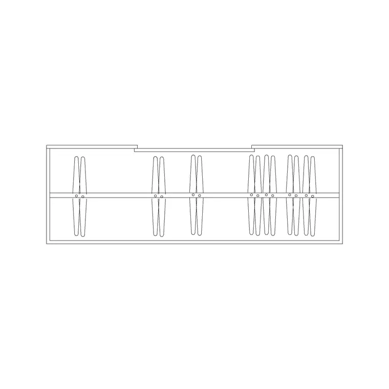 Sliding Door Wardrobe DWG CAD block thumbnail — furniture drawing