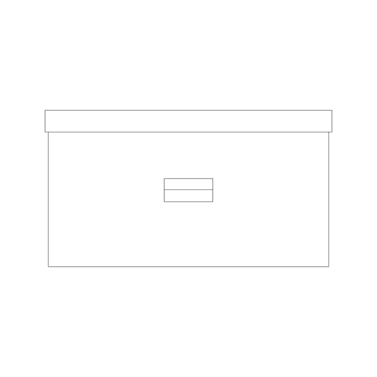 Small Box DWG CAD block thumbnail — furniture drawing