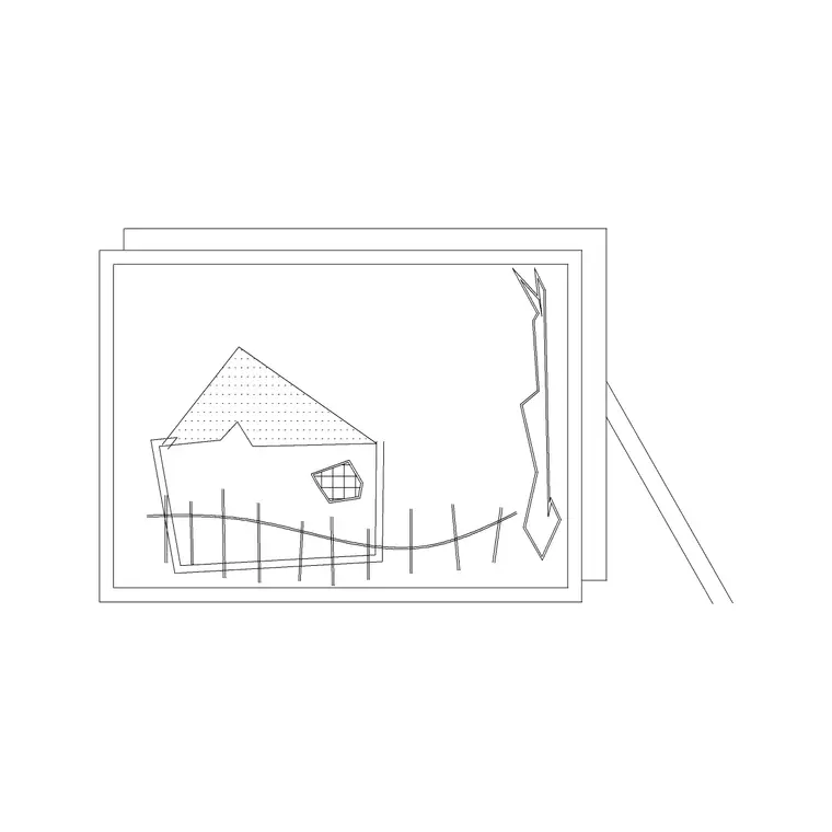 Small Frame DWG CAD block thumbnail — accessories drawing