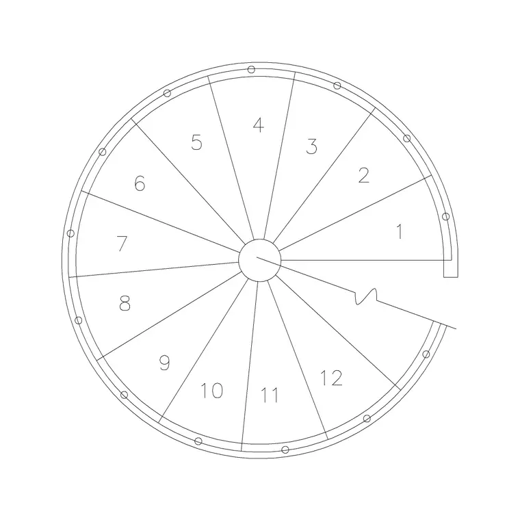 Spiral Window Plan 3b DWG CAD block thumbnail — stairs drawing