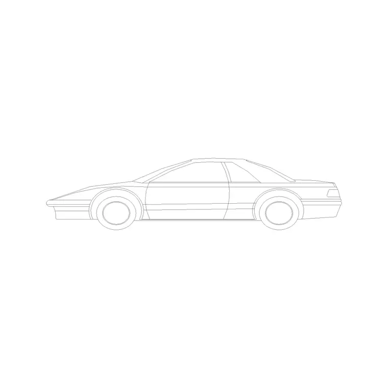 Sports Car DWG CAD block thumbnail — vehicles drawing