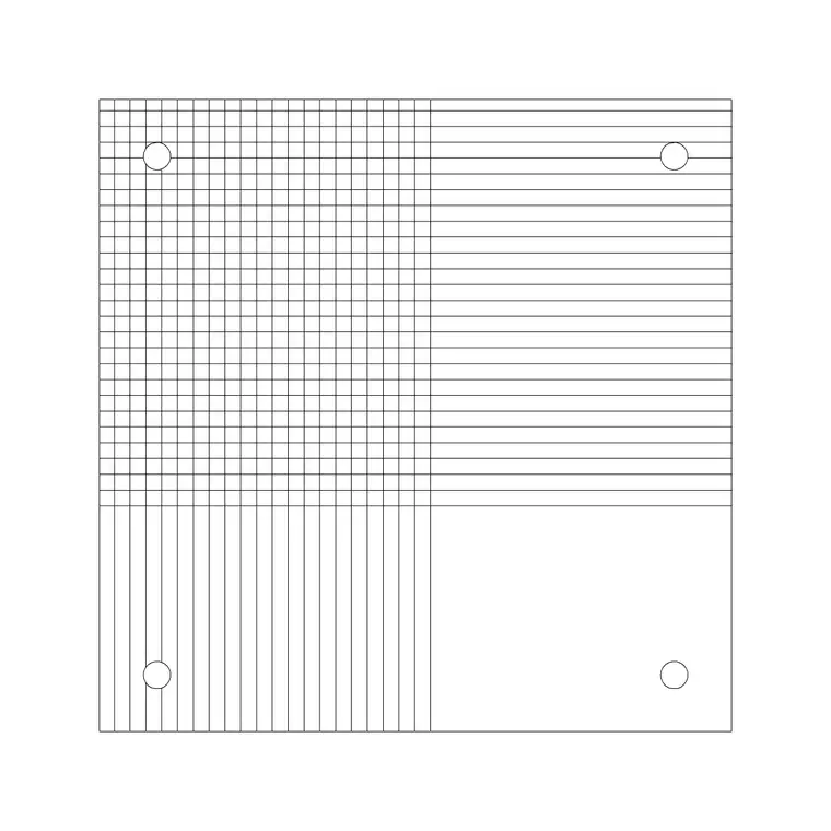 Square Patten 1 DWG CAD block thumbnail — accessories drawing