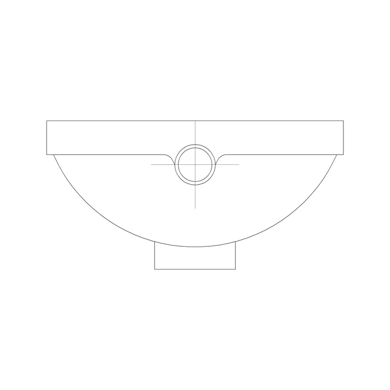Squat Toilet Type 5 Ele A DWG CAD block thumbnail — bathroom drawing