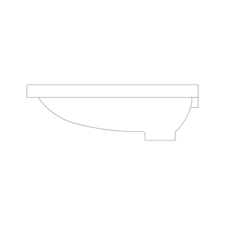 Squat Toilet Type 5 Ele B DWG CAD block thumbnail — bathroom drawing
