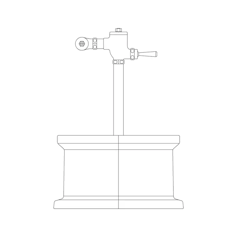 Squat Toilet Type 7 Ele C DWG CAD block thumbnail — bathroom drawing