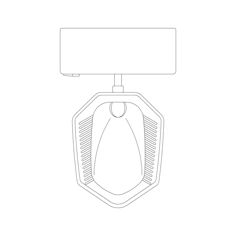 Squat Toilet Type 8 With Tank DWG CAD block thumbnail — bathroom drawing