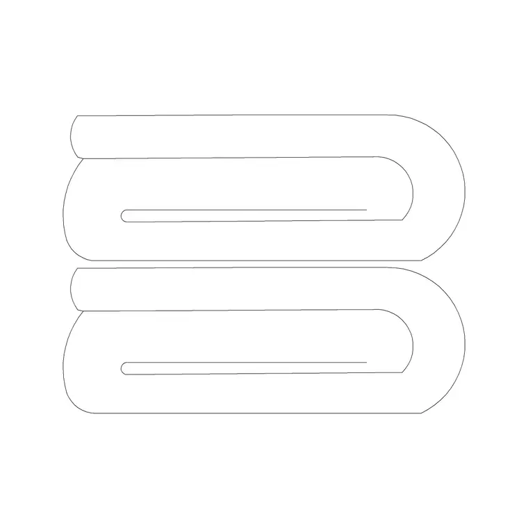 Stacked Clothes DWG CAD block thumbnail — accessories drawing
