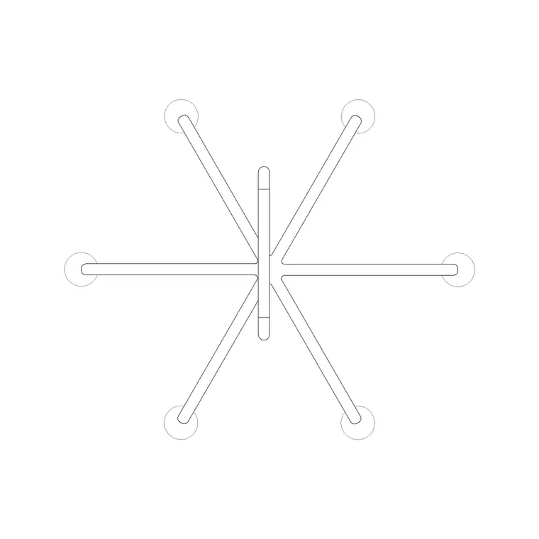 Stand DWG CAD block thumbnail — medical drawing