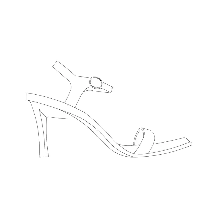 Stilletoes DWG CAD block thumbnail — accessories drawing