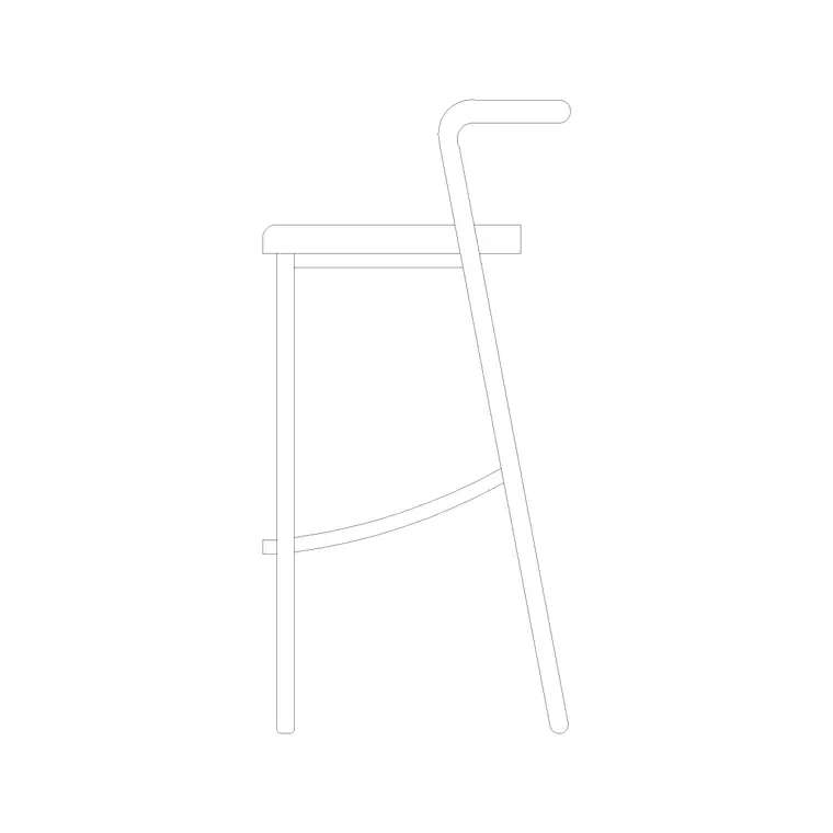 Stool (6) DWG CAD block thumbnail — furniture drawing