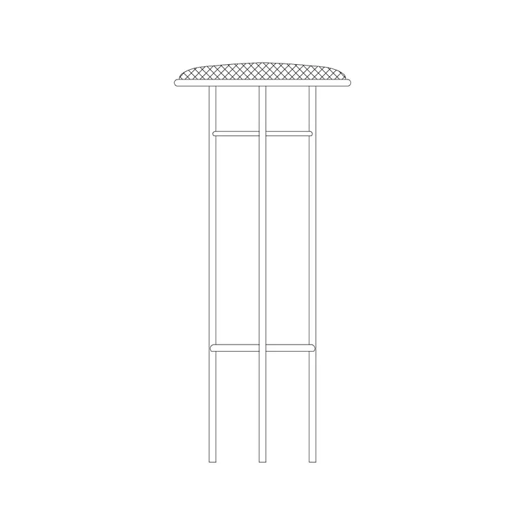 Stool Elevation 1 DWG CAD block thumbnail — furniture drawing