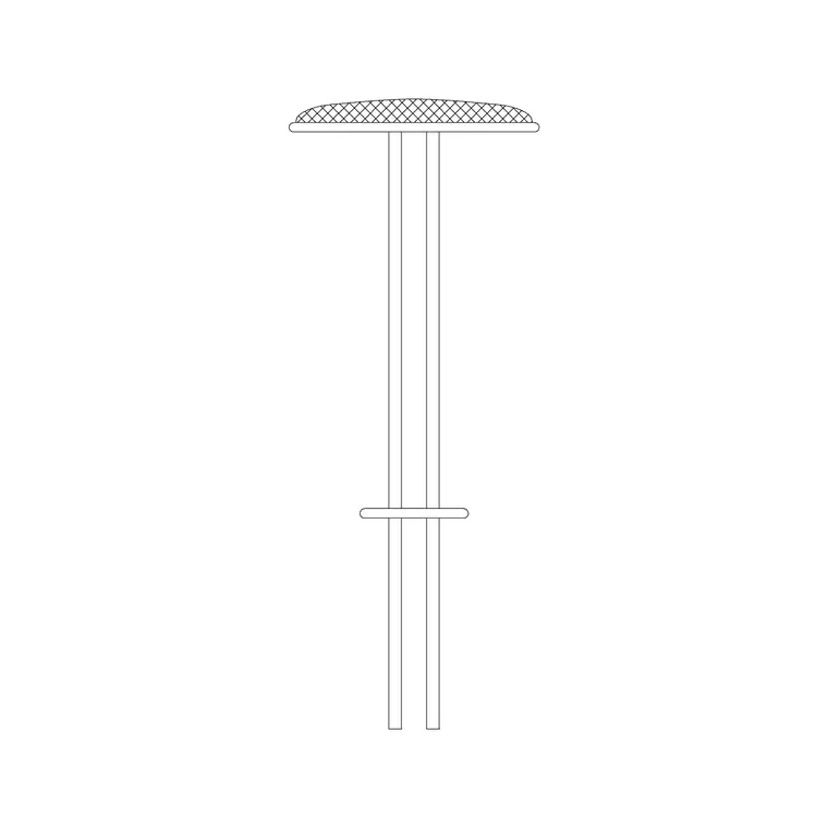 Stool Elevation 3 DWG CAD block thumbnail — furniture drawing