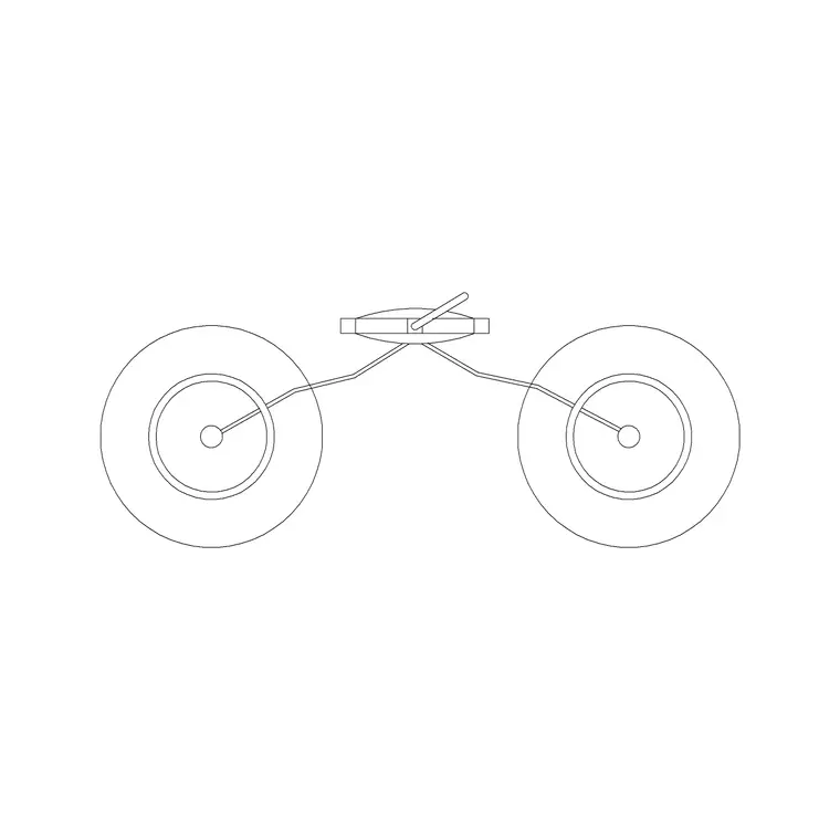 Stove 2 Burner DWG CAD block thumbnail — kitchen drawing